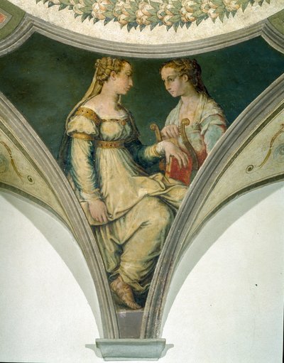 Muse, Camera di Apollo e delle Muse by Giorgio Vasari
